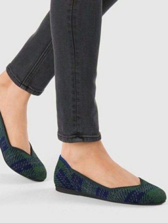 Rothy's Shoes - Rothy's The Flat In Forest Tartan Plaid Women's Size 8